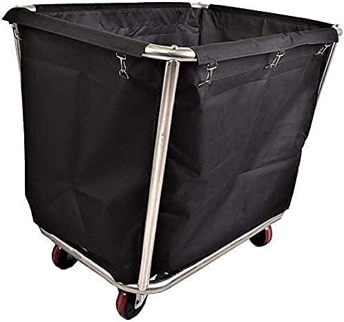 Rolling Laundry Hamper Cart – Stainless Steel Storage Organizer