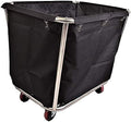 Rolling Laundry Hamper Cart – Stainless Steel Storage Organizer