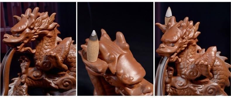 Ceramic Backflow Incense Burner – Aromatherapy Waterfall Decor