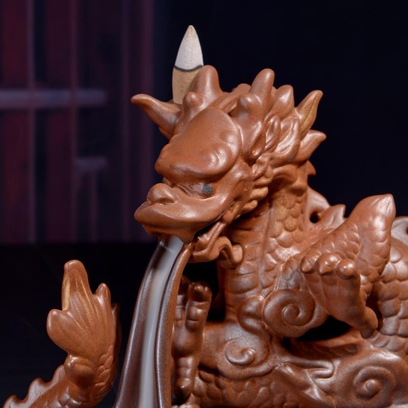 Ceramic Backflow Incense Burner – Aromatherapy Waterfall Decor