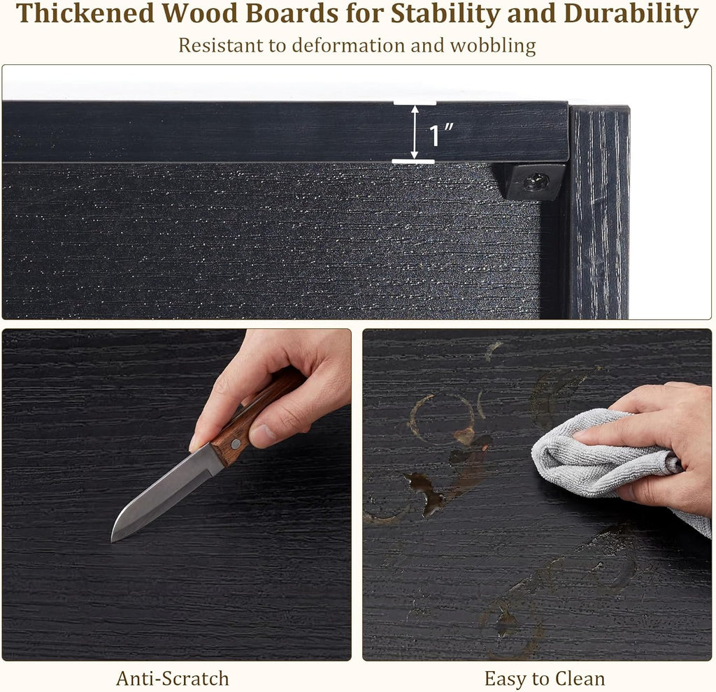 Adjustable Standing Bookshelf – Anti-Tip Storage Rack